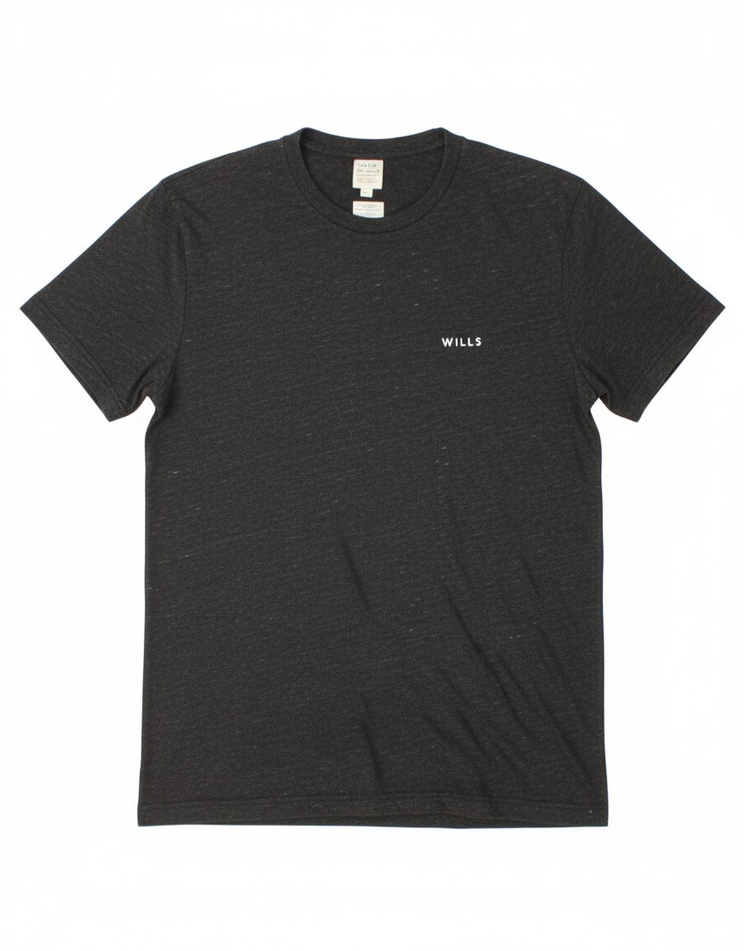 JACK WILLS Mens Slim Fit T-Shirt Top Small Black Flecked Polyester