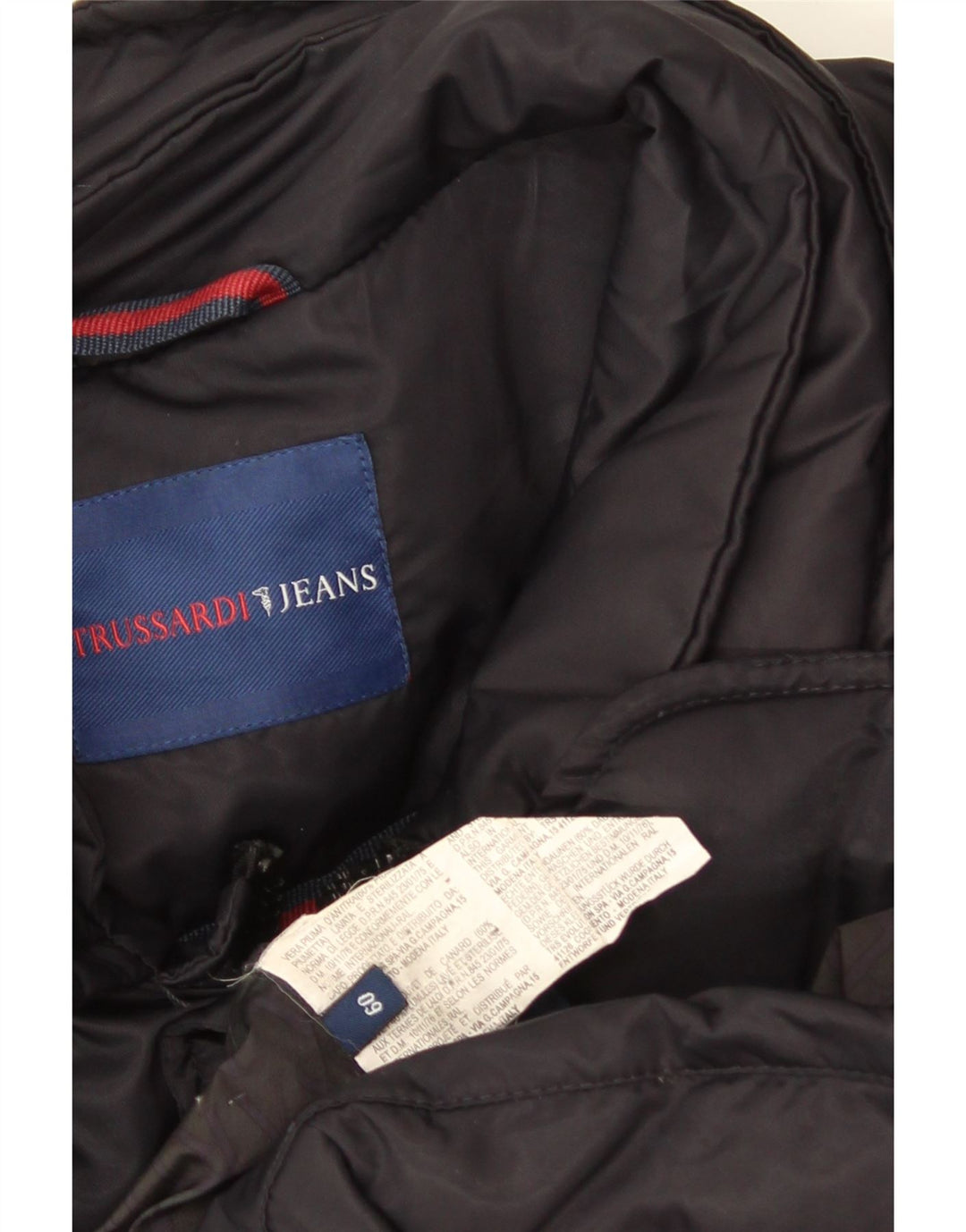TRUSSARDI JEANS Herren Wattierte Jacke IT 60 5XL Marineblau