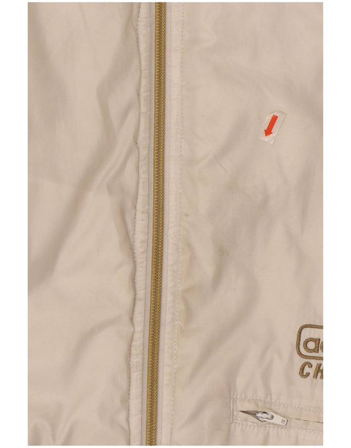 Adidas Herren Kapuzen-Bomberjacke UK 40 Large Weiß