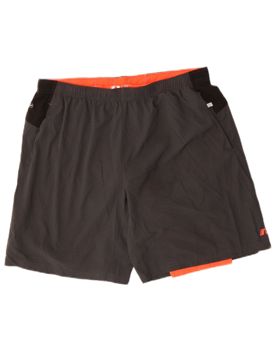 RUSSELL ATHLETIC Herren-Sportshorts, groß, Grau, Farbblock