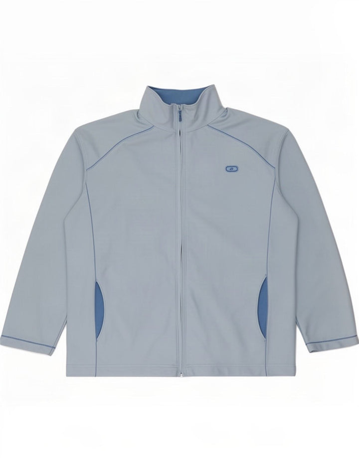 Lotto Damen-Trainingsanzug-Oberteil, übergroß, Jacke, UK 16, Größe L, Blau, Polyester