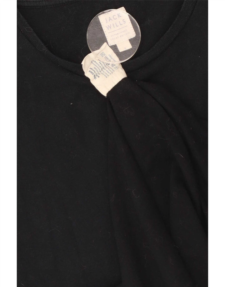 Jack Wills Herren-T-Shirt mit Grafik, Größe S, schwarze Baumwolle