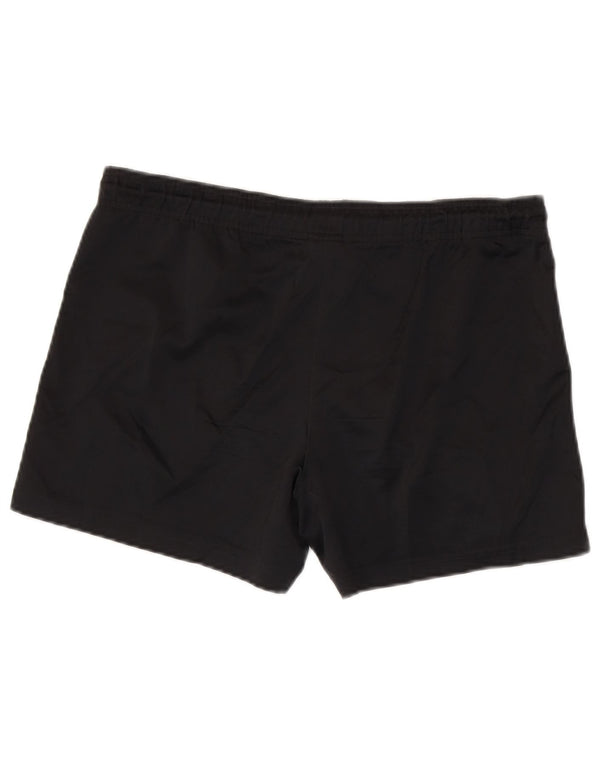 Adidas Damen Sportshorts UK 14 Large Schwarz Polyester
