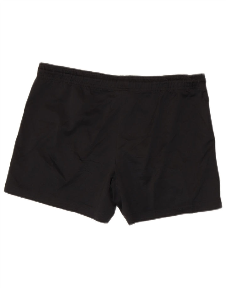 Adidas Damen Sportshorts UK 14 Large Schwarz Polyester