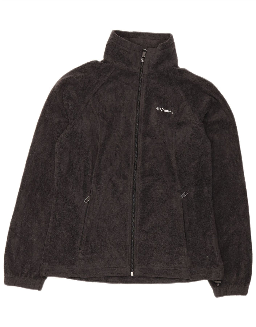 COLUMBIA Damen Fleecejacke UK 14 Mittelschwarzes Polyester