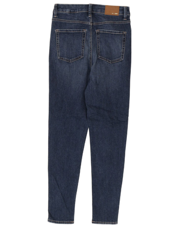 Marks & Spencer Damen Ivy Skinny Jeans UK 8 Small W26 L26 Blaue Baumwolle