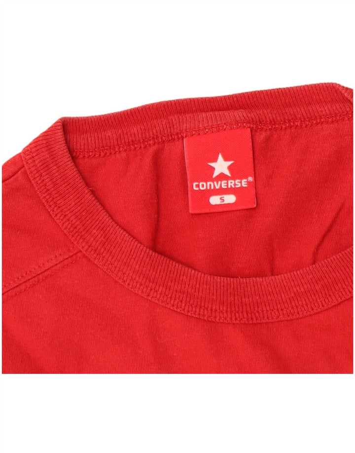 Converse Herren All Star Grafik-Weste-Oberteil, klein, rote Baumwolle