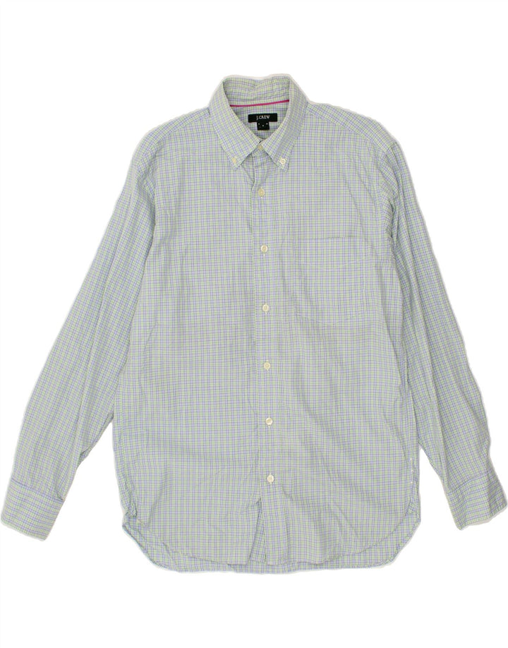J. CREW Mens Shirt Small Blue Check Cotton Vintage J. Crew and Second-Hand J. Crew from Messina Hembry 