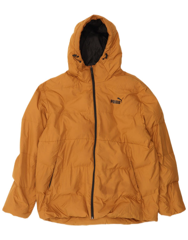 Puma Herren Kapuzenjacke, gepolstert, UK 42, XL, Beige, Polyester