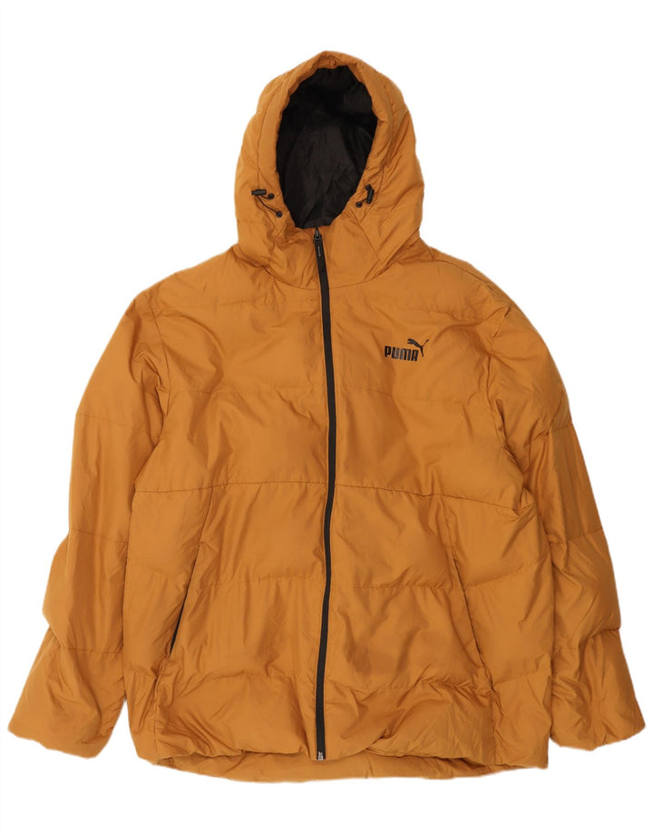 Puma Herren Kapuzenjacke, gepolstert, UK 42, XL, Beige, Polyester