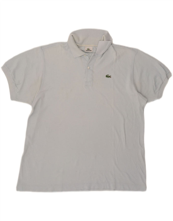Lacoste Herren Poloshirt Größe 7 2XL Blaue Baumwolle