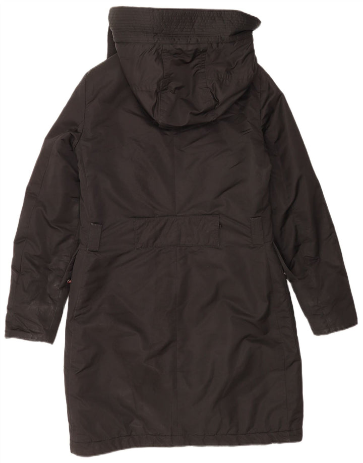 PEUTEREY Wattierter Damenmantel mit Kapuze IT 42 Mittelschwarzes Polyester