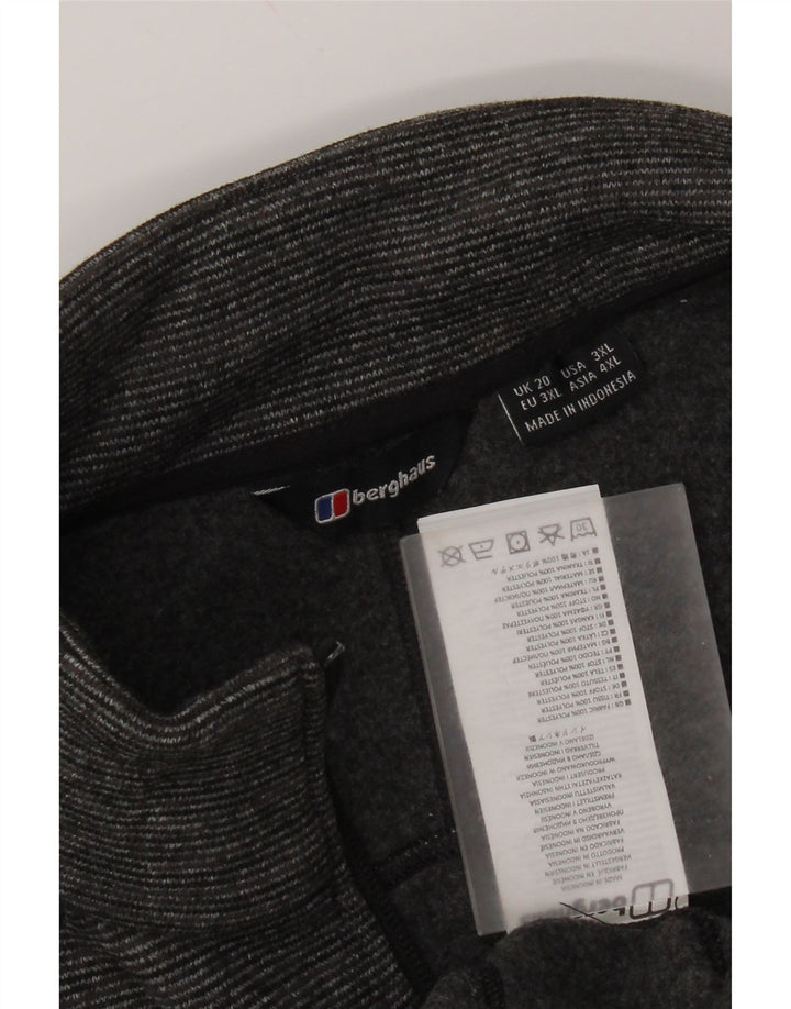 Berghaus Damen-Trainingsanzug-Top-Jacke, UK 20 2XL, graues Nadelstreifen-Polyester