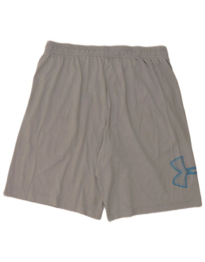 UNDER ARMOUR Herren Heat Gear Graphic Sport Shorts Large Grau Polyester