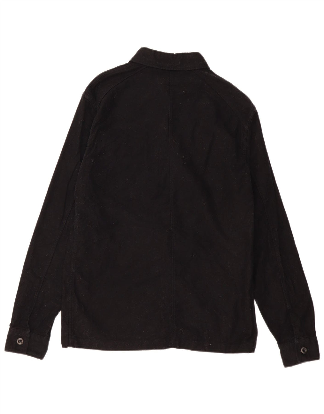 All Saints Herrenhemd, Größe S, Schwarz, Baumwolle