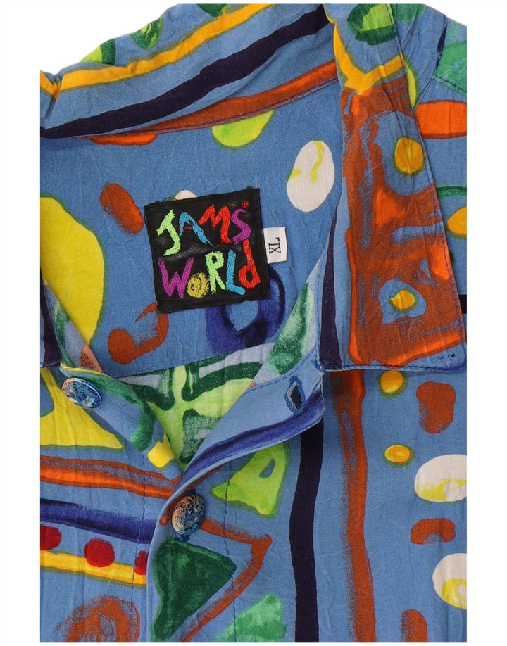 JAMS WORLD Herren Kurzarmhemd XL Mehrfarbig geblümt