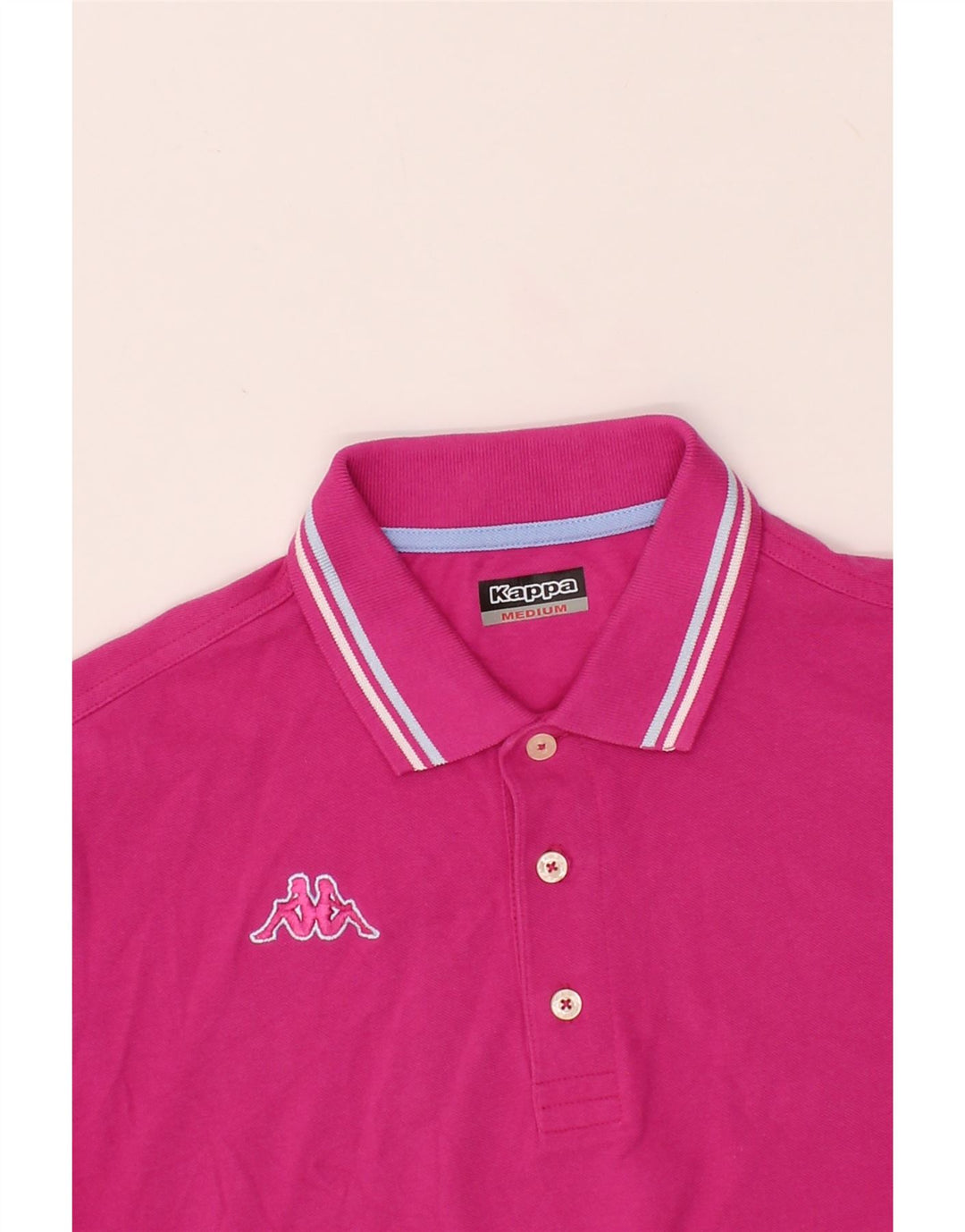 KAPPA Mens Polo Shirt Medium Pink Cotton Vintage Kappa and Second-Hand Kappa from Messina Hembry 