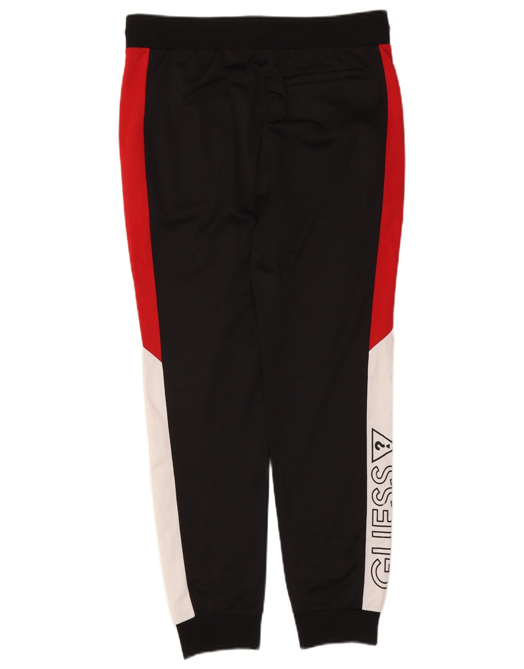 Guess Herren-Trainingsanzug-Hose mit Grafik, mittelgroß, Schwarz, Farbblock