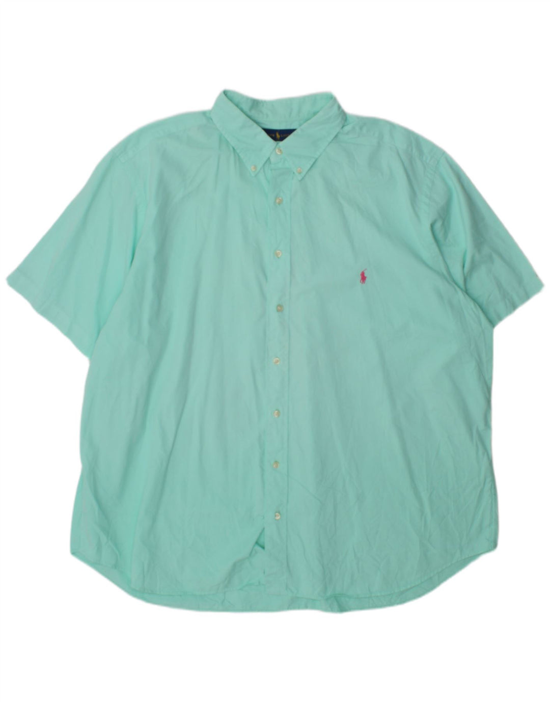 Ralph Lauren Herren Kurzarmhemd 3XL Türkis