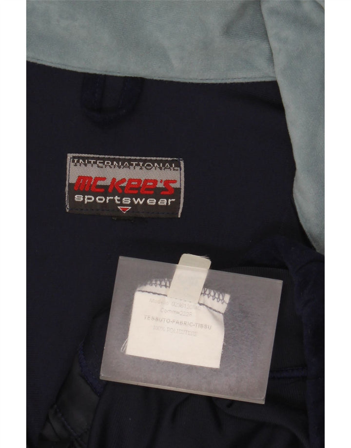 MC Kee's Herrenweste UK 42 XL Marineblaues Polyester