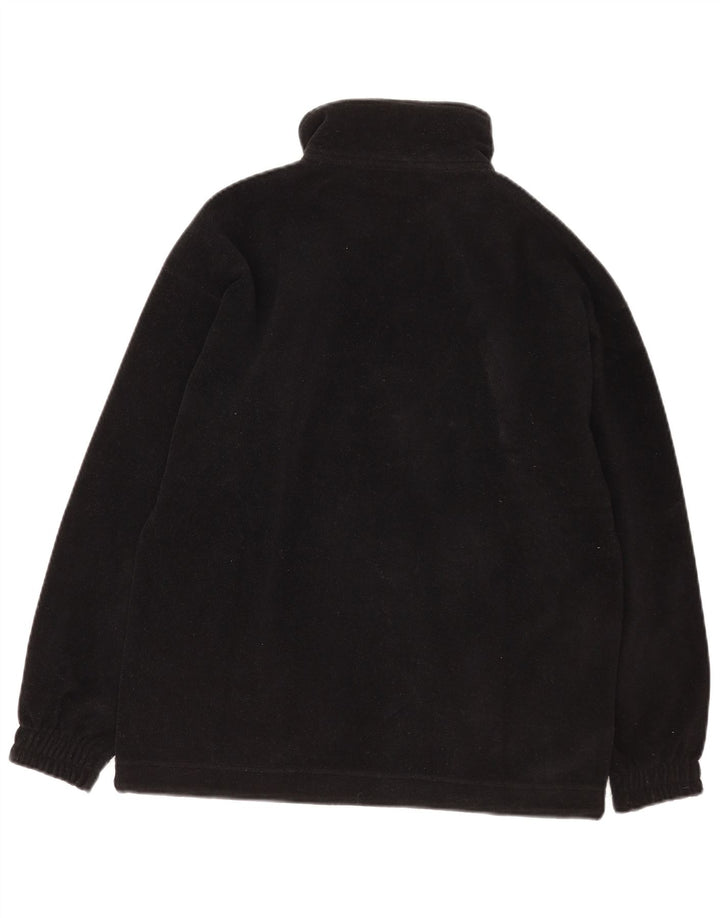 Fila Herren-Fleecepullover mit Reißverschluss am Hals, Größe 46, Schwarz