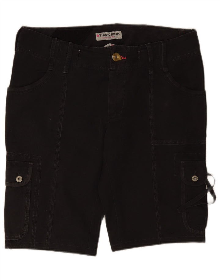 Think Pink Damen Cargoshorts IT 46 Large W34 Graue Baumwolle