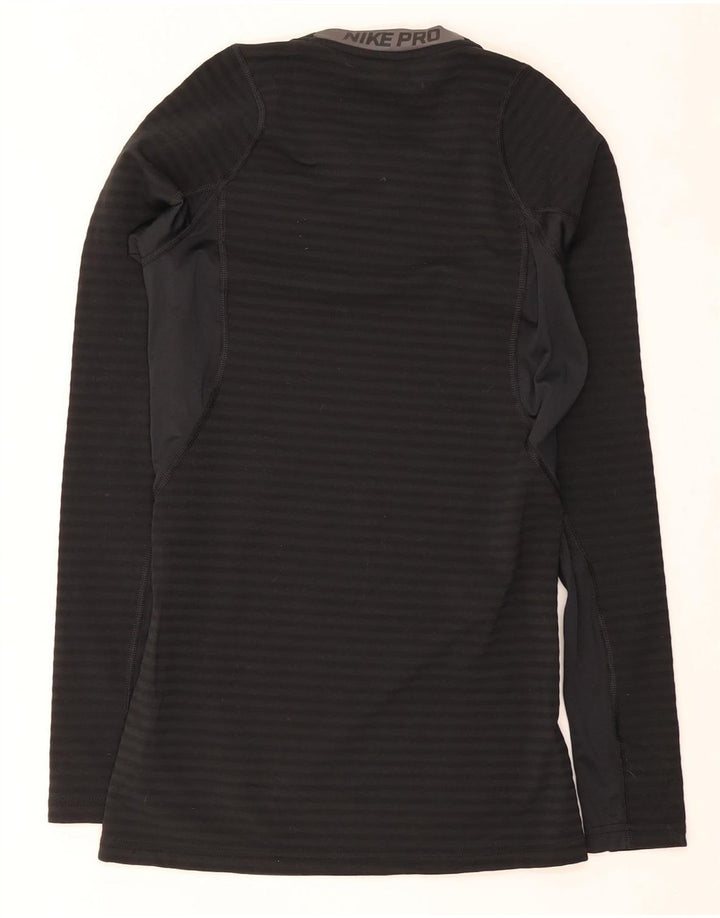 Nike Herren Dri Fit Top Langarm Small Schwarz Polyester
