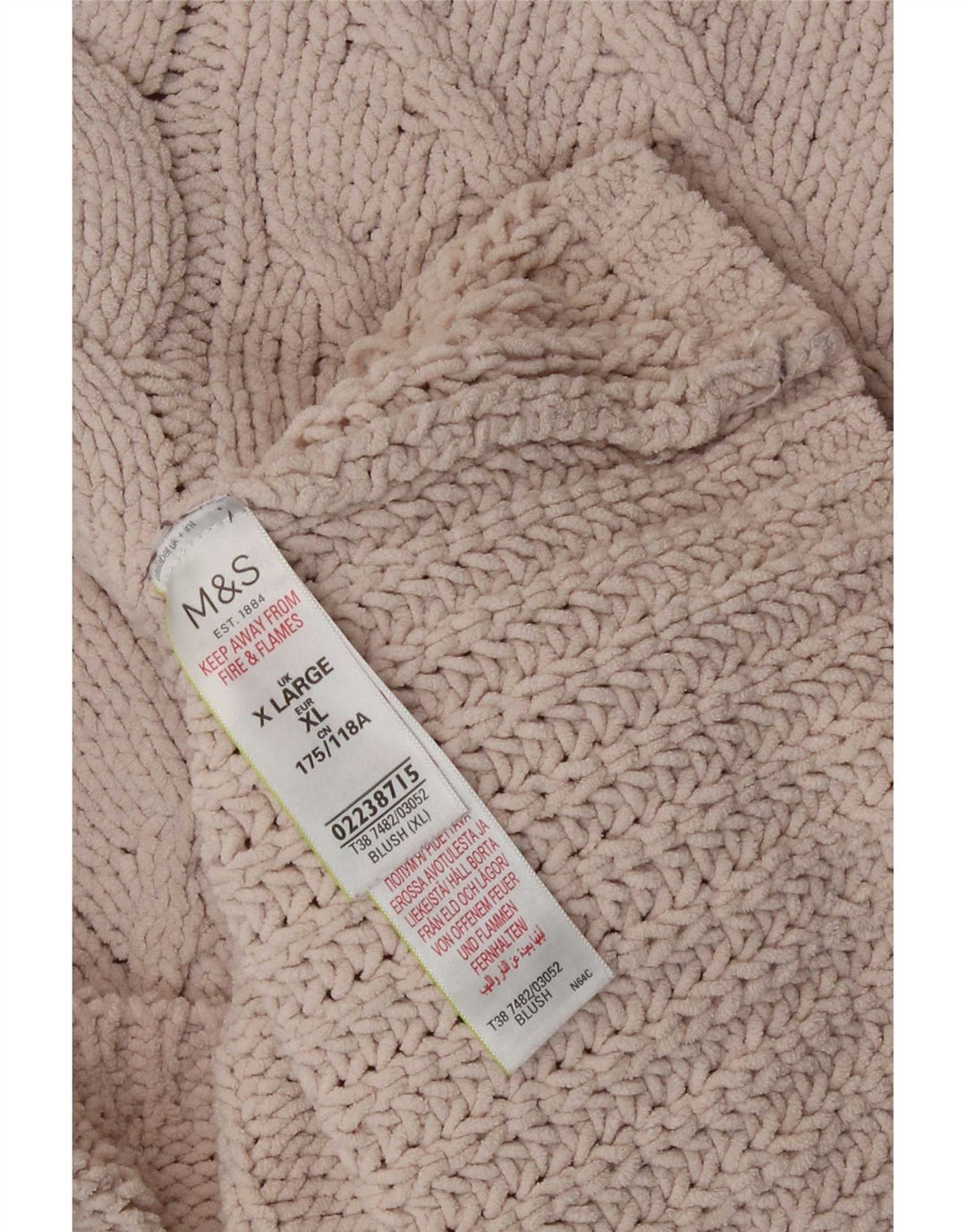 Marks & Spencer Damen-Pullover, übergroß, Rollkragenpullover, Gr. 18, XL, Beige