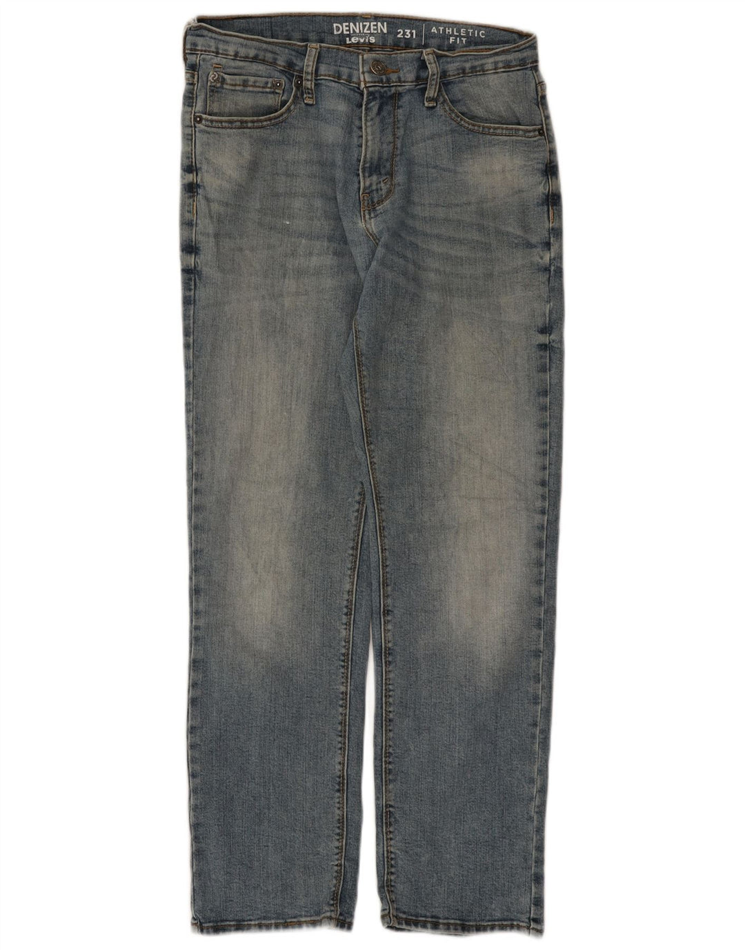 Levi's Herren Denizen Straight Jeans W30 L30 Blaue Baumwolle