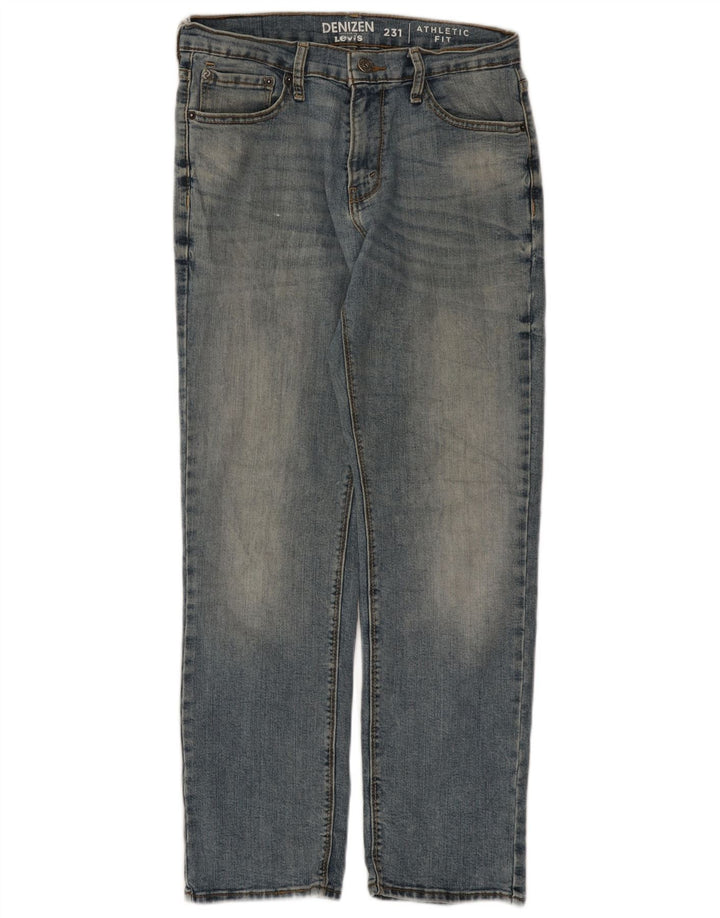 Levi's Herren Denizen Straight Jeans W30 L30 Blaue Baumwolle