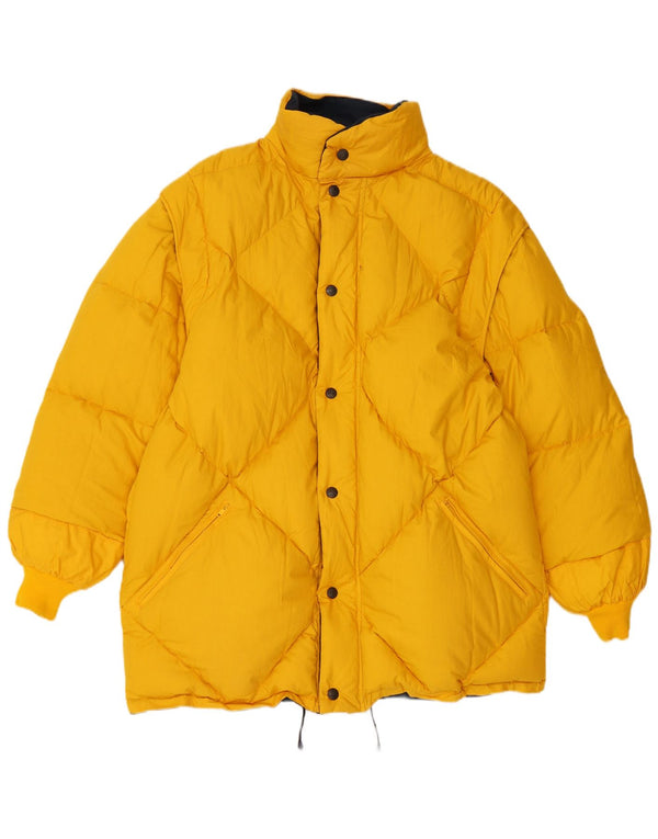 DOLOMITE Herren Reversible Wattierte Jacke UK 42 XL Gelb Baumwolle