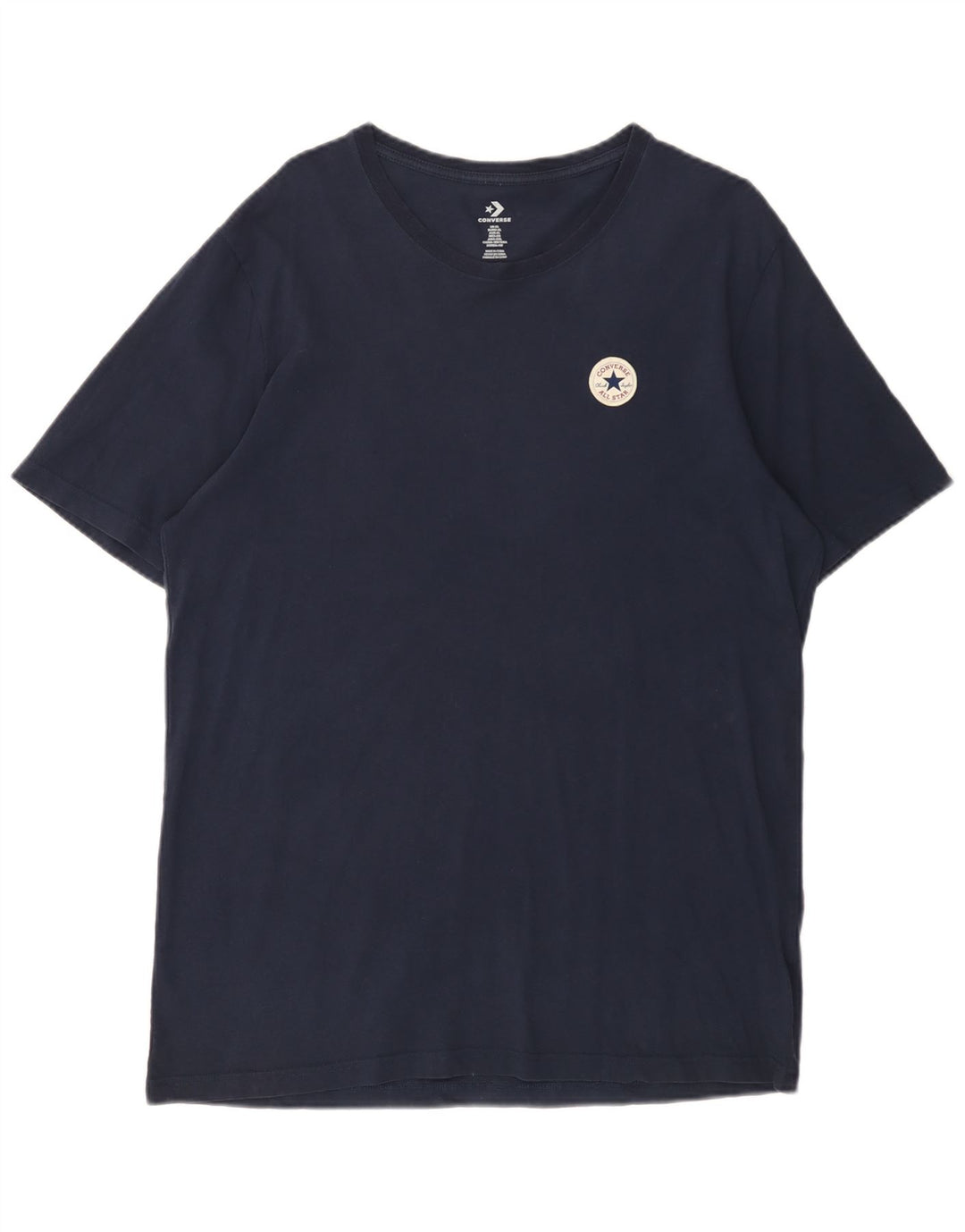 CONVERSE Herren T-Shirt Top XL Marineblau Baumwolle