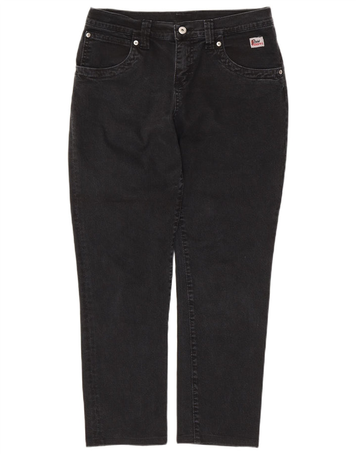 ROY ROGERS Damen Tapered Jeans W33 L27 Schwarz