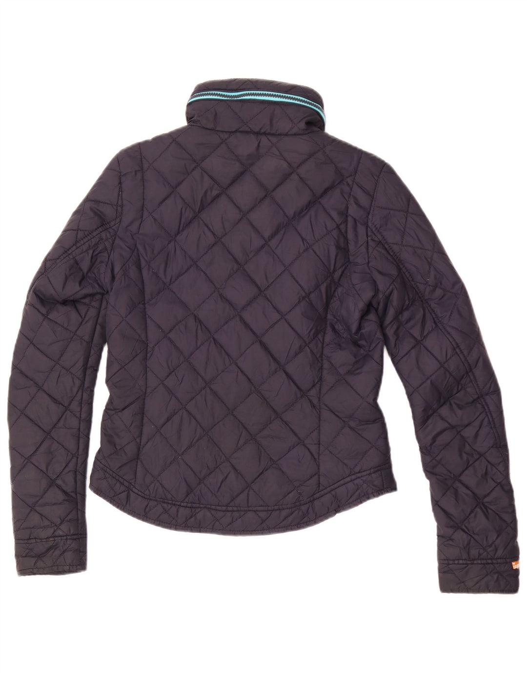 Superdry Damen Steppjacke mit Kapuze UK 6 XS Marineblau