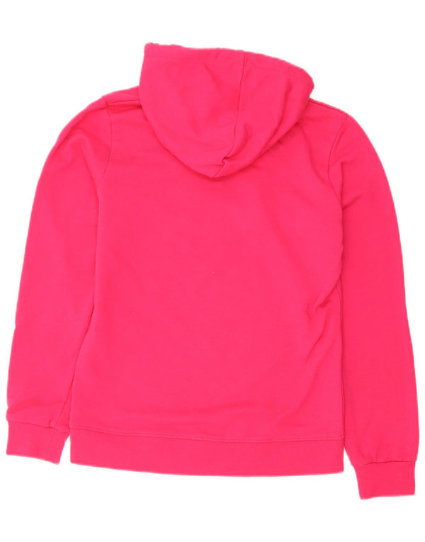 Pyrex Womens Graphic Hoodie Pullover UK 10 Small Rosa Baumwolle