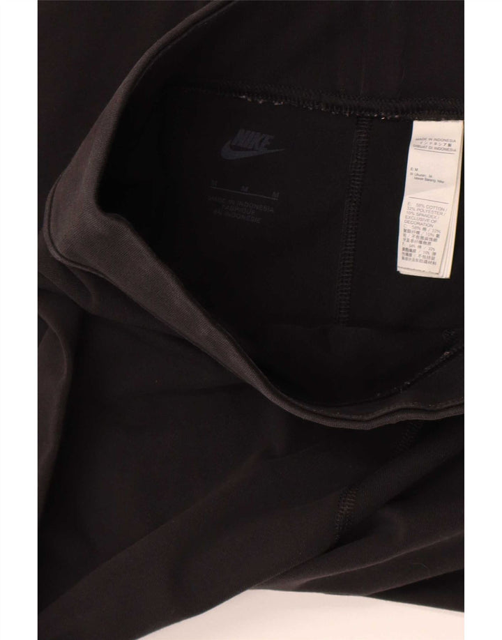 Nike Womens Graphic Leggings UK 12 Mittelschwarze Baumwolle