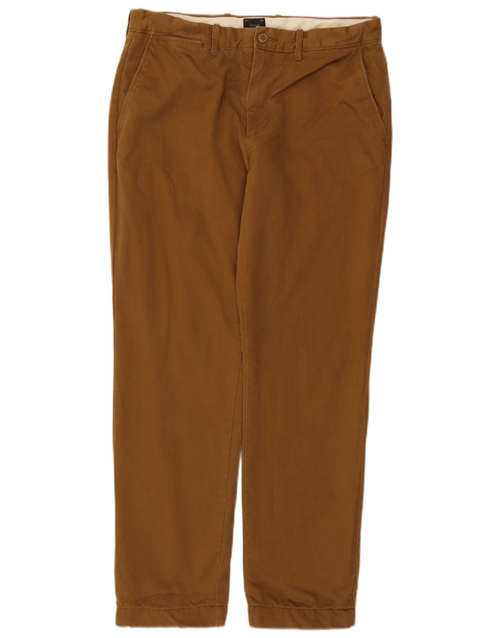 J. CREW Gerade Chinohose für Herren, W32, L30, Beige, Baumwolle