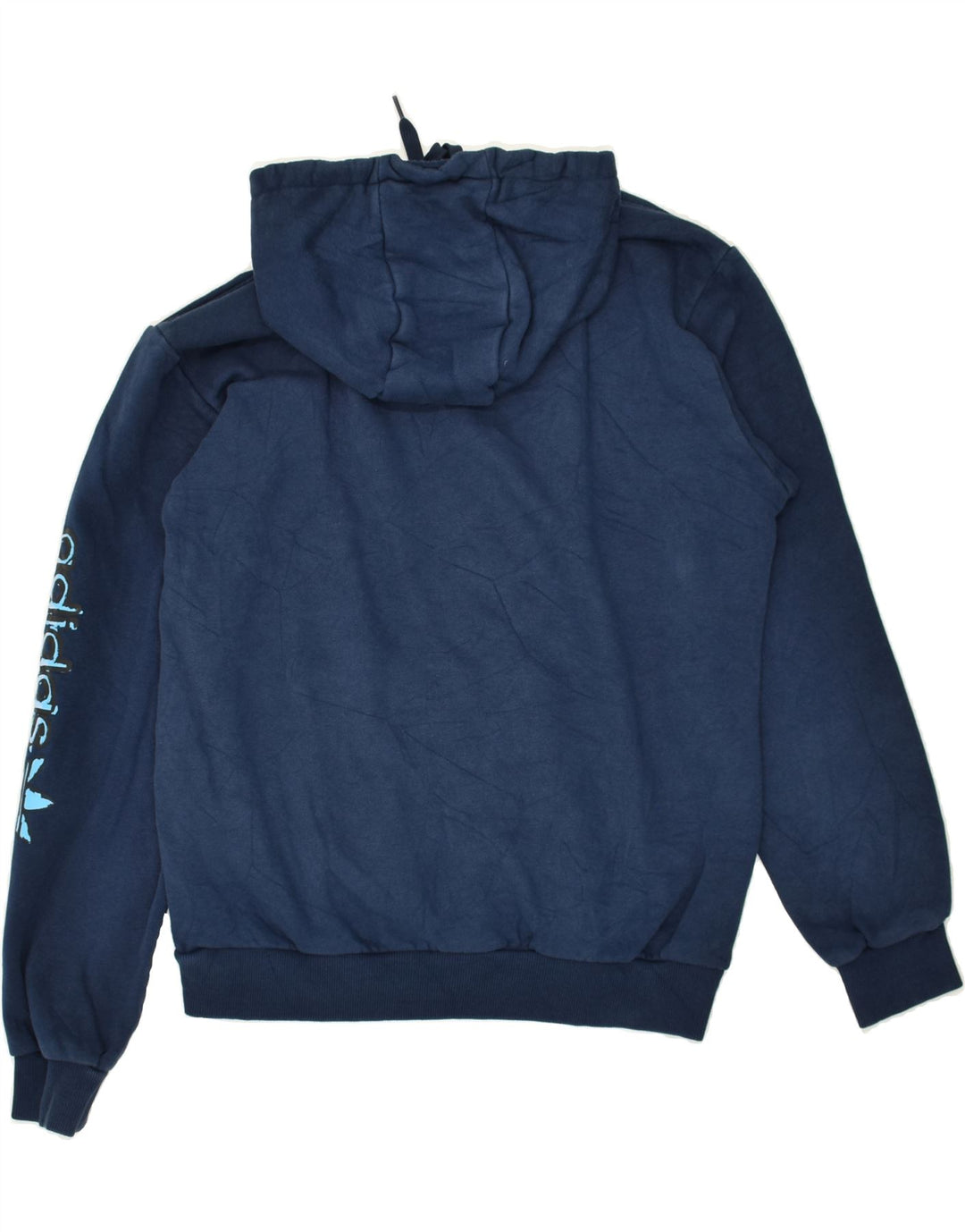 ADIDAS Herren-Kapuzenpullover mit Grafik, mittelgroß, marineblau, Polyester