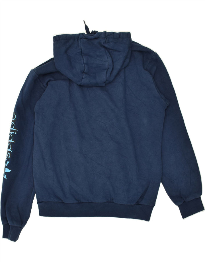 ADIDAS Herren-Kapuzenpullover mit Grafik, mittelgroß, marineblau, Polyester