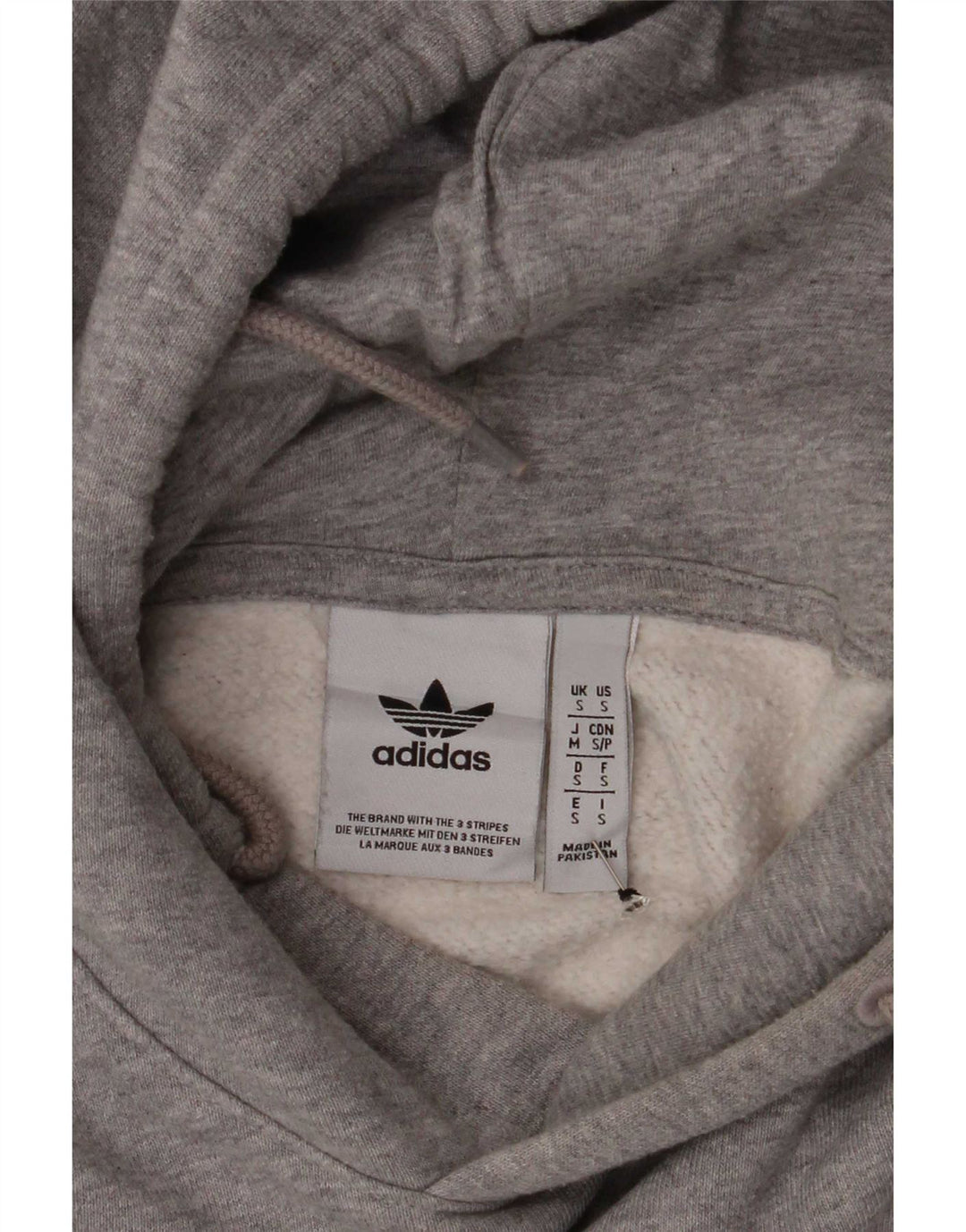 Adidas Herren Kapuzenpullover Small Grau meliert