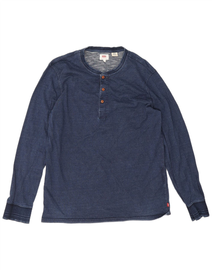 Levi's Herren-Oberteil, langärmelig, groß, marineblau, Baumwolle