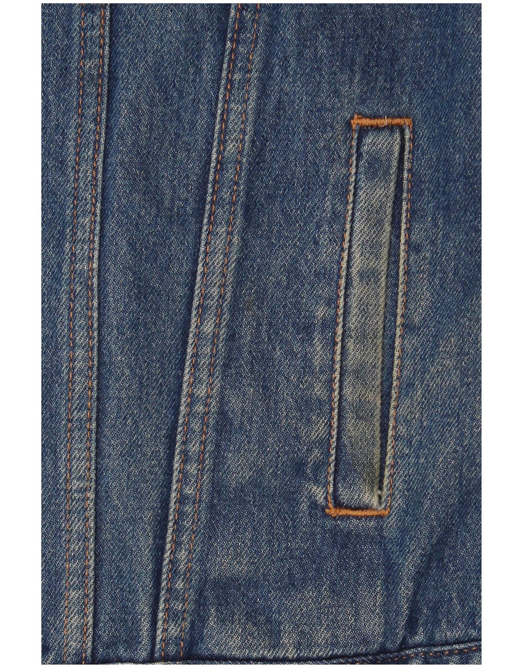 Levi's Damen Denim Sherpa Jacke UK 14 Mittelblaue Baumwolle