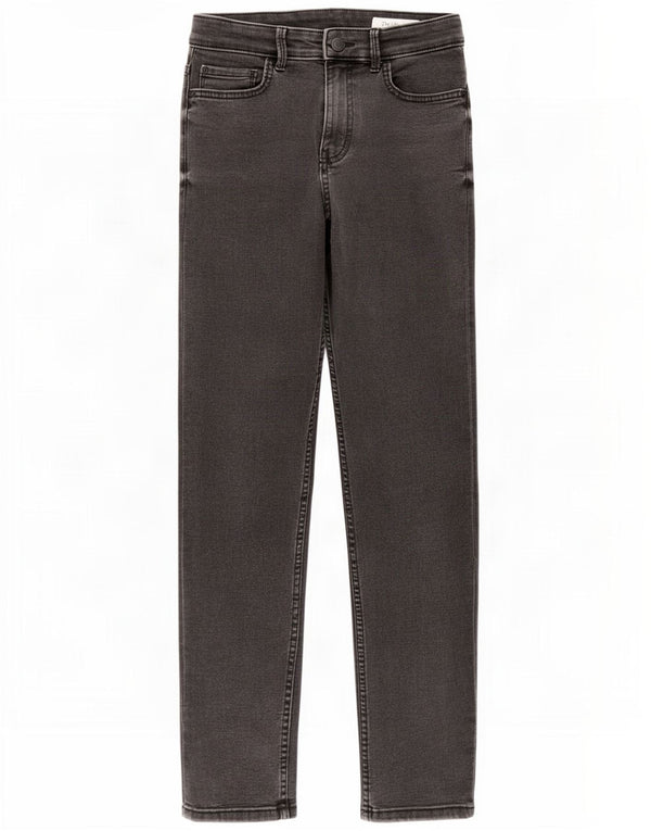 Marks & Spencer Damen The Lily Slim Jeans UK 8 Small W26 L28 Graue Baumwolle