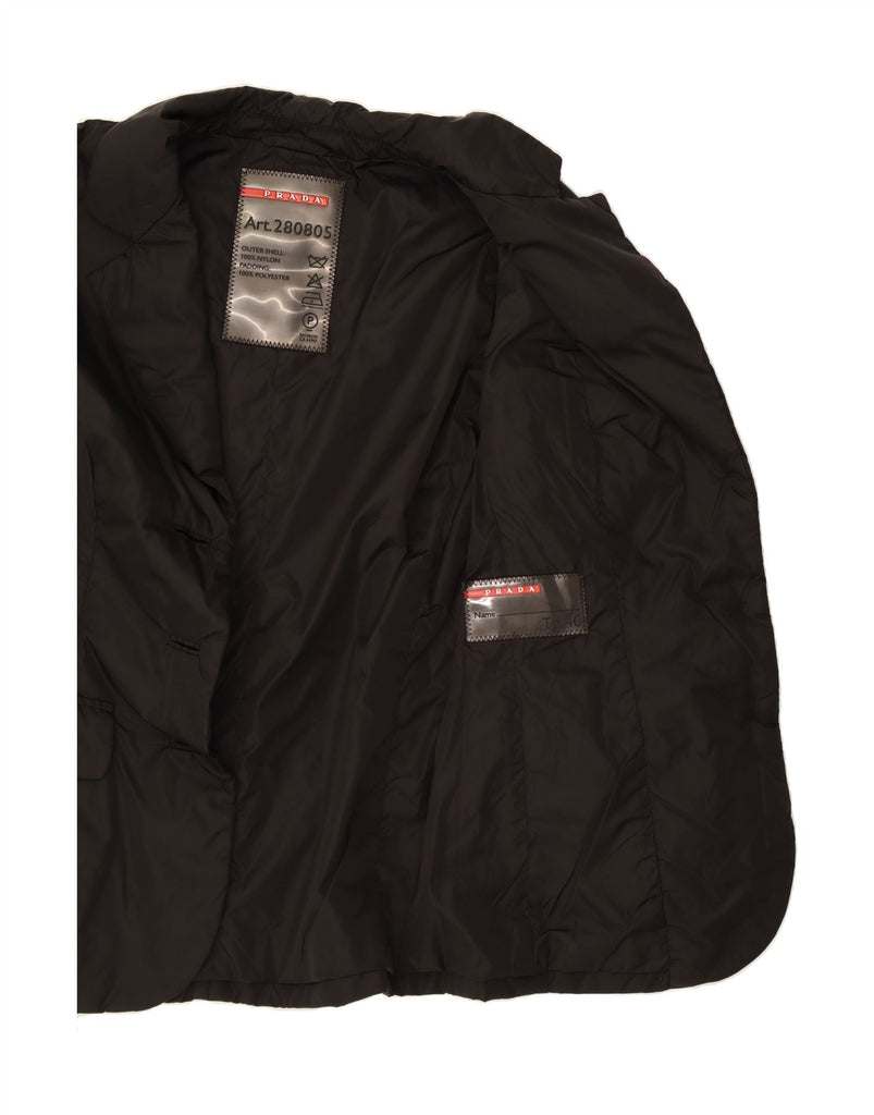 PRADA Womens Utility Jacket IT 40 Small Black Nylon Vintage Prada and Second-Hand Prada from Messina Hembry 