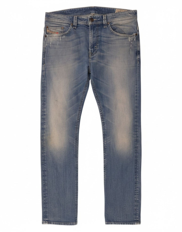 Diesel Herren Thavar Slim Jeans W34 L32 Blaue Baumwolle