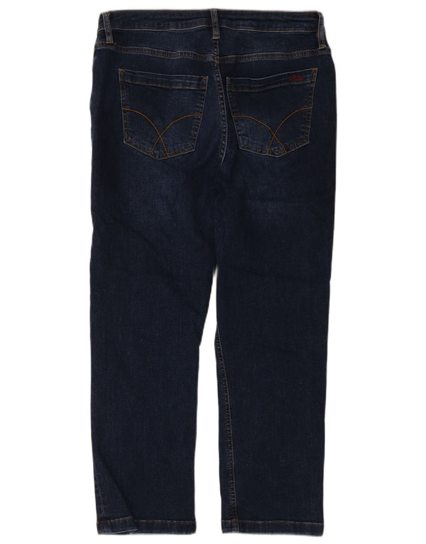 Crew Clothing Womens Cropped Jeans W32 L24 Navy Blue Cotton