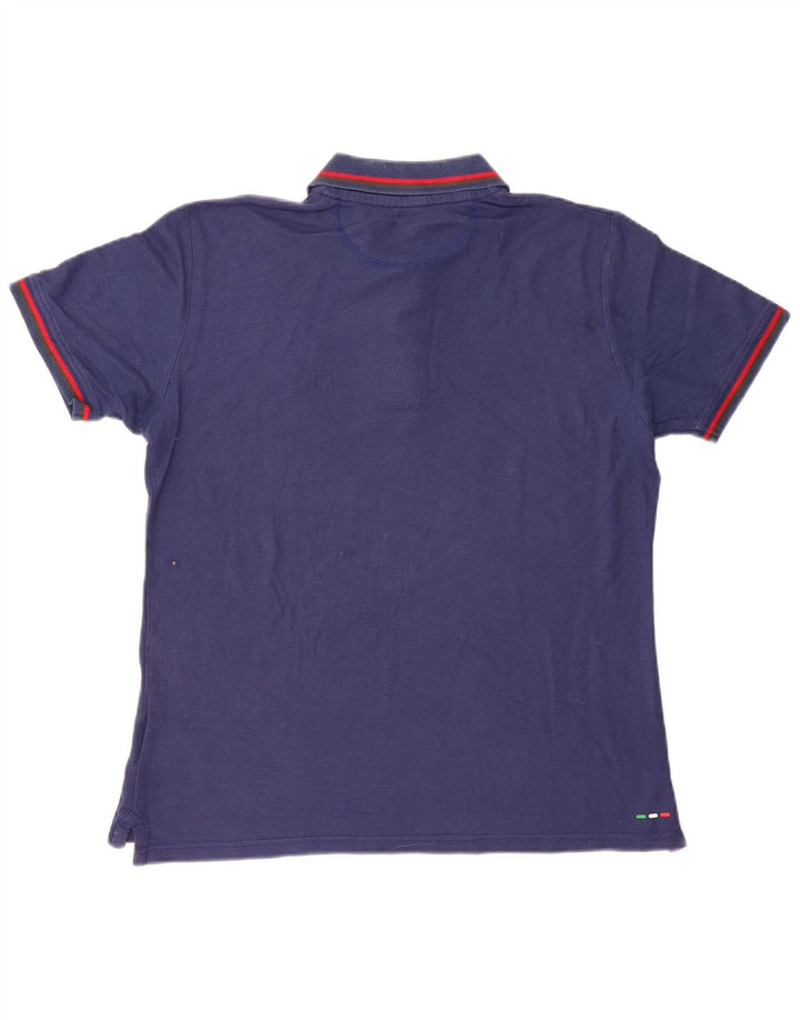 Fila Herren-Poloshirt, große marineblaue Baumwolle