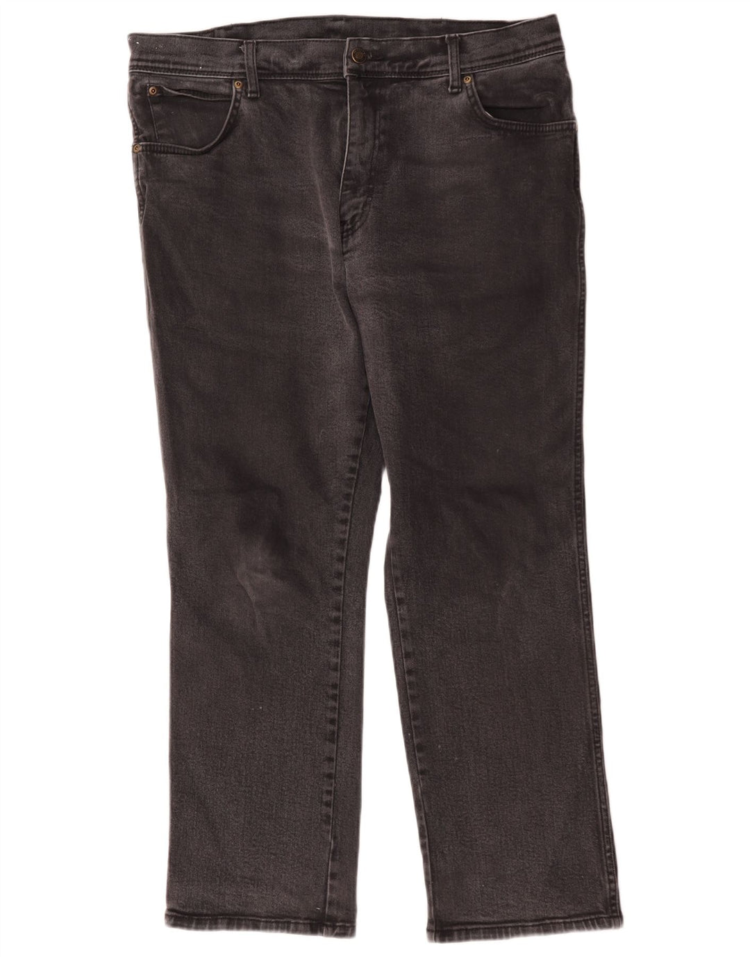 Wrangler Herren-Jeans mit normaler Passform, gerade Passform, W38, L30, schwarze Baumwolle