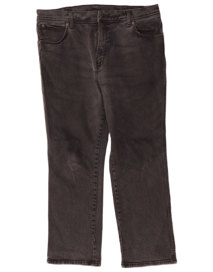 Wrangler Herren-Jeans mit normaler Passform, gerade Passform, W38, L30, schwarze Baumwolle