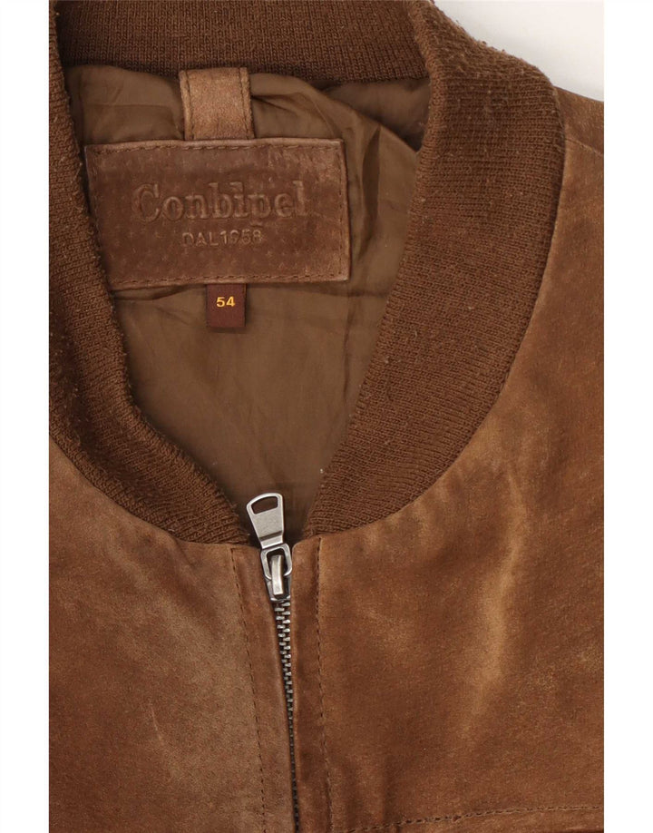 Conbipel Herren Wildleder Bomberjacke IT 54 XL Braun